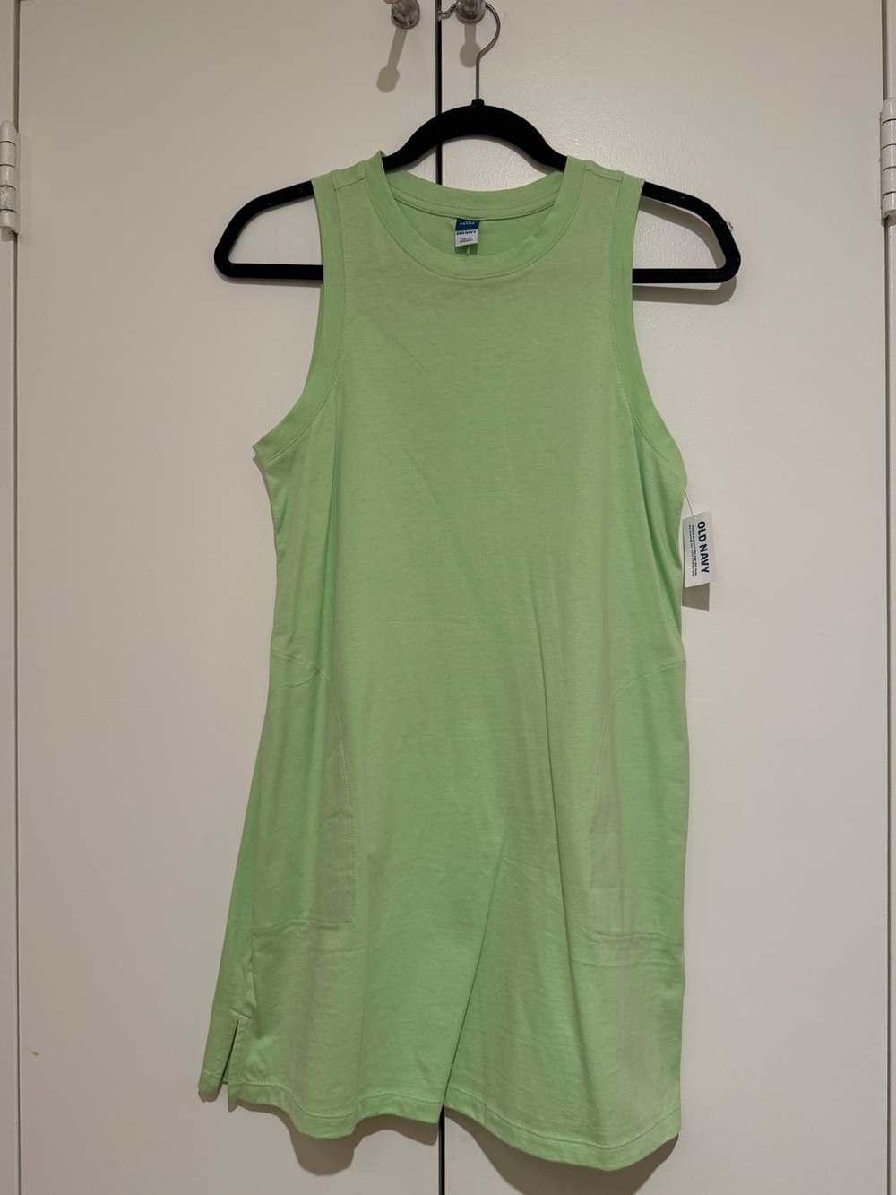 NWT XSP Old Navy Sleeveless A-Line Mini Shift Dress in Light Green